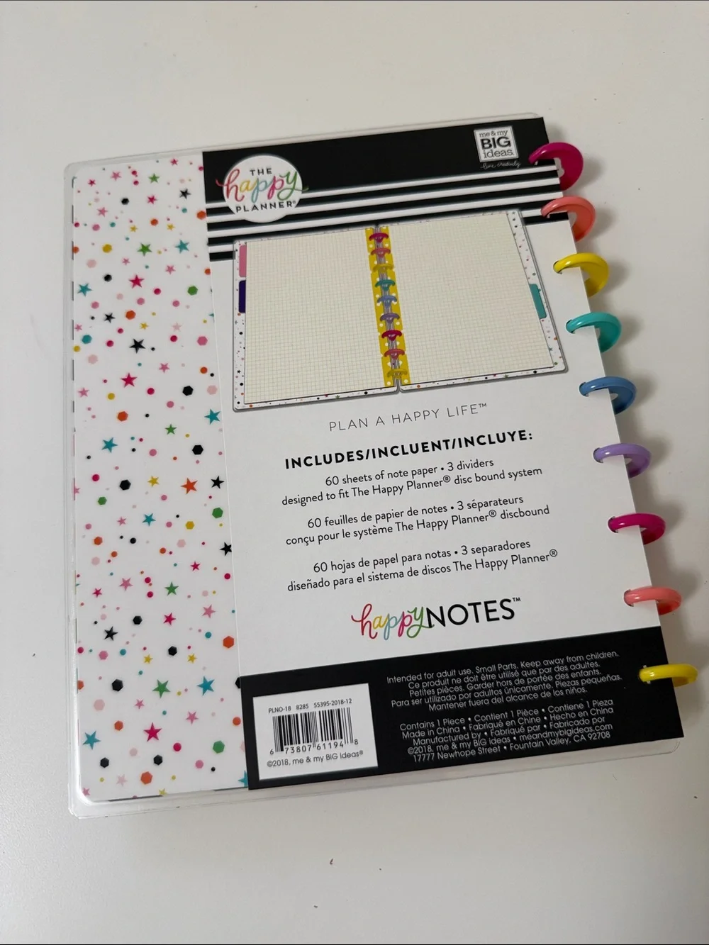 The Happy Planner•Live Color Fully Happy Notes Notebook